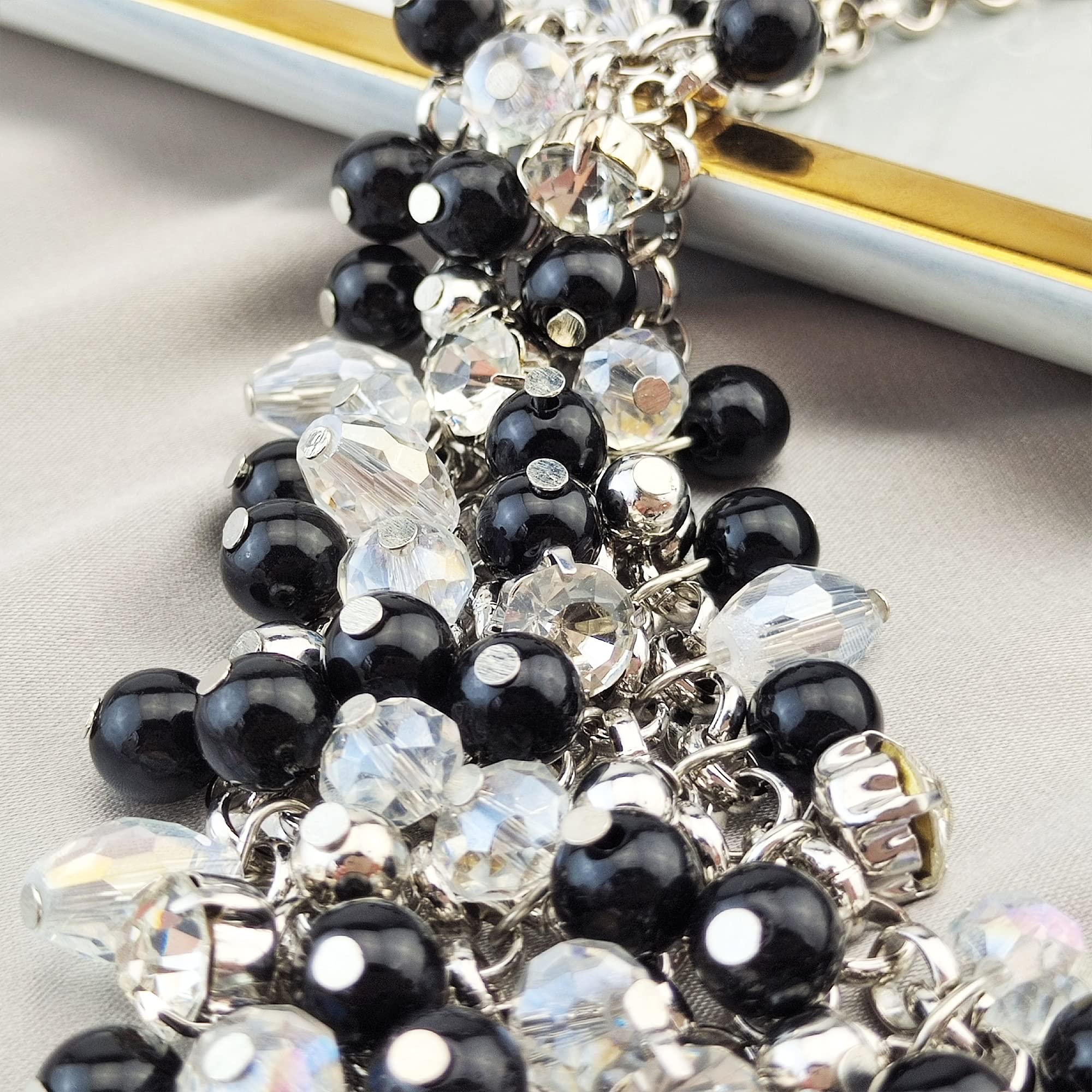 Bocar Fashion Crystal Chunky Collar Statement Necklace for Women Gift (NK-10260) - Image 5